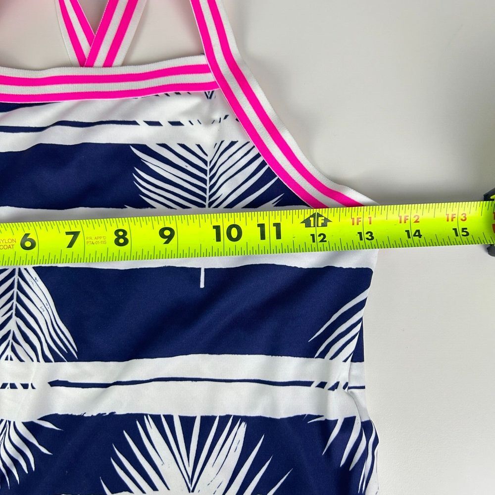 Set of 2 Lands' End Multicolor Printed Pullover Beach Tankini Kids Size 12 & 14 - Picture 10 of 12